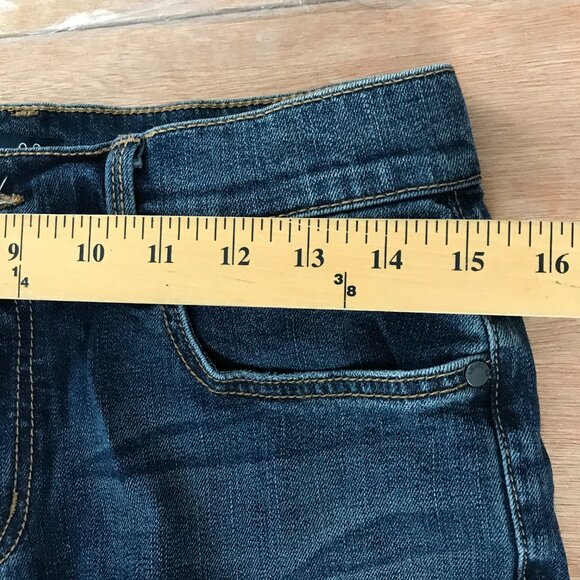 Level 99 Piper Jeans Women Size 27 Blue Denim Distressed Mid Rise Dark Wash - Picture 11 of 11